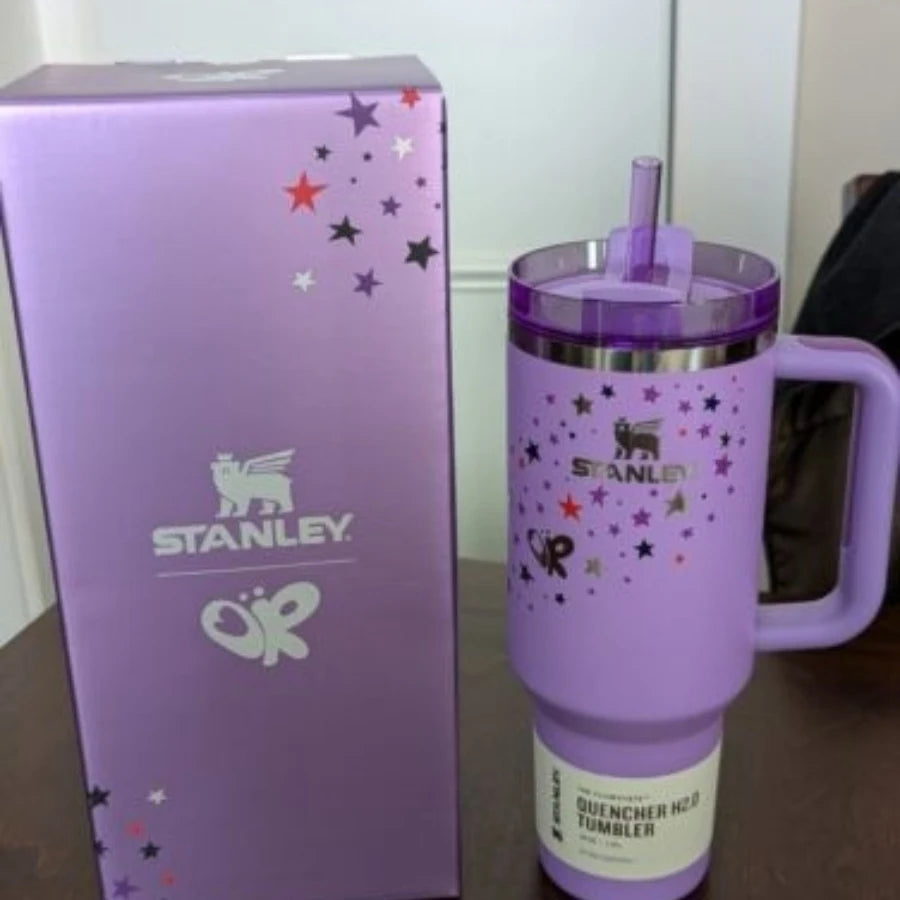 Stanley Quencher Tumbler 40 oz with Handle and Straw - Flowstate 3-Position Lid, Travel and Cup Holder Compatible