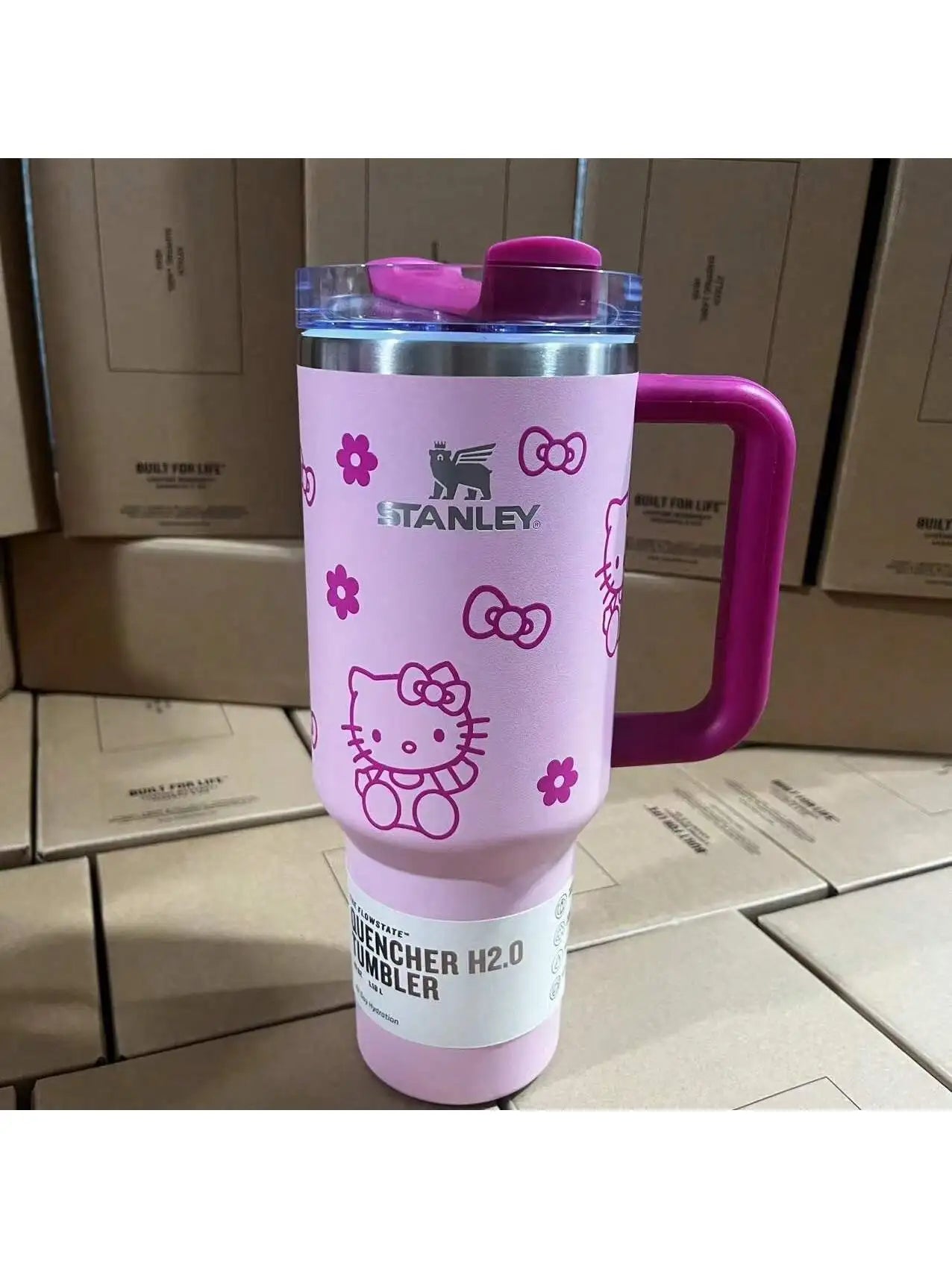 Stanley Quencher Tumbler 40 oz with Handle and Straw - Flowstate 3-Position Lid, Travel and Cup Holder Compatible