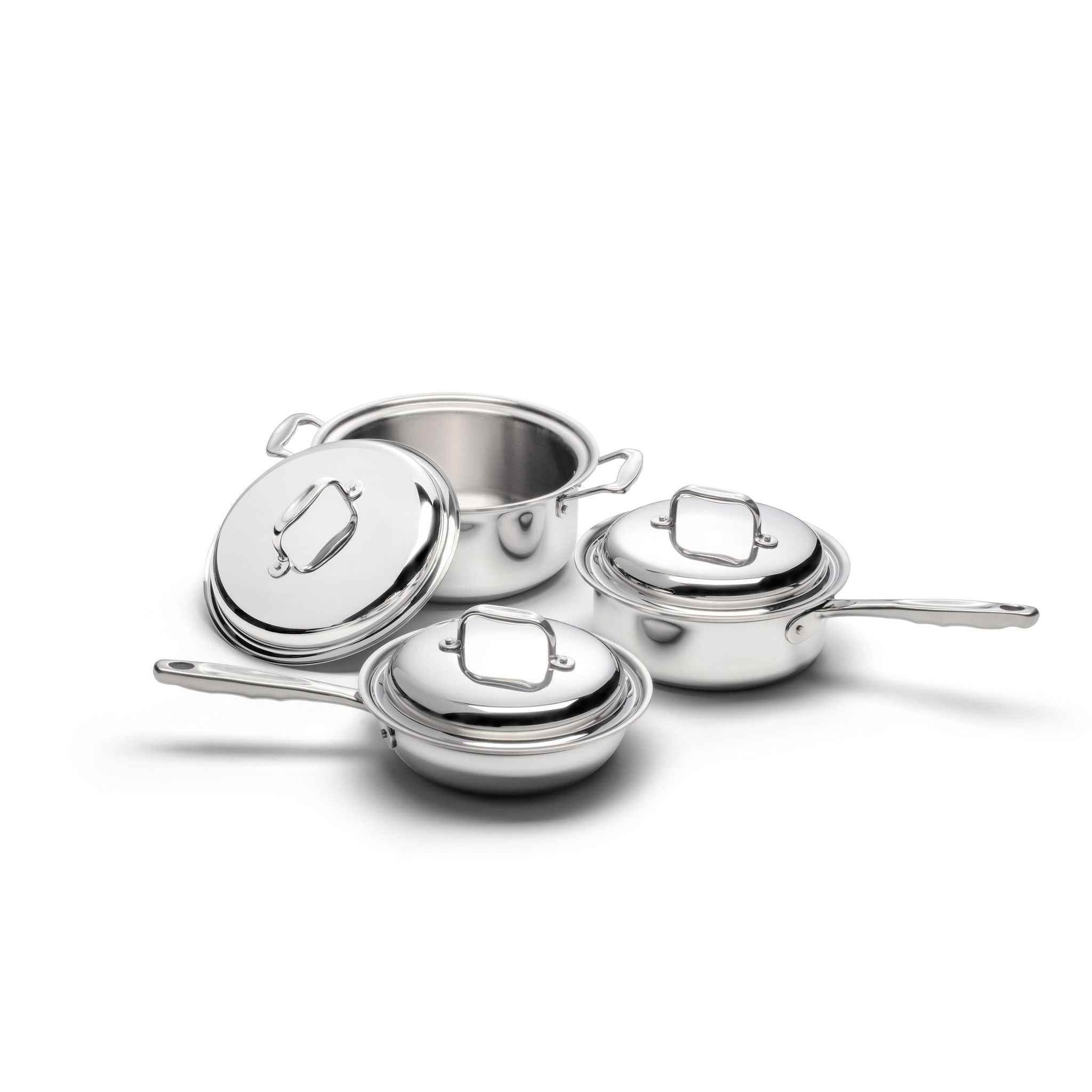 6 Piece Stainless Steel Cookware Set for Efficient Cooking - Flowly Home