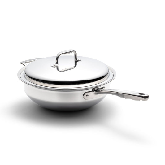 5 Quart Stainless Steel Wok for Versatile Cooking