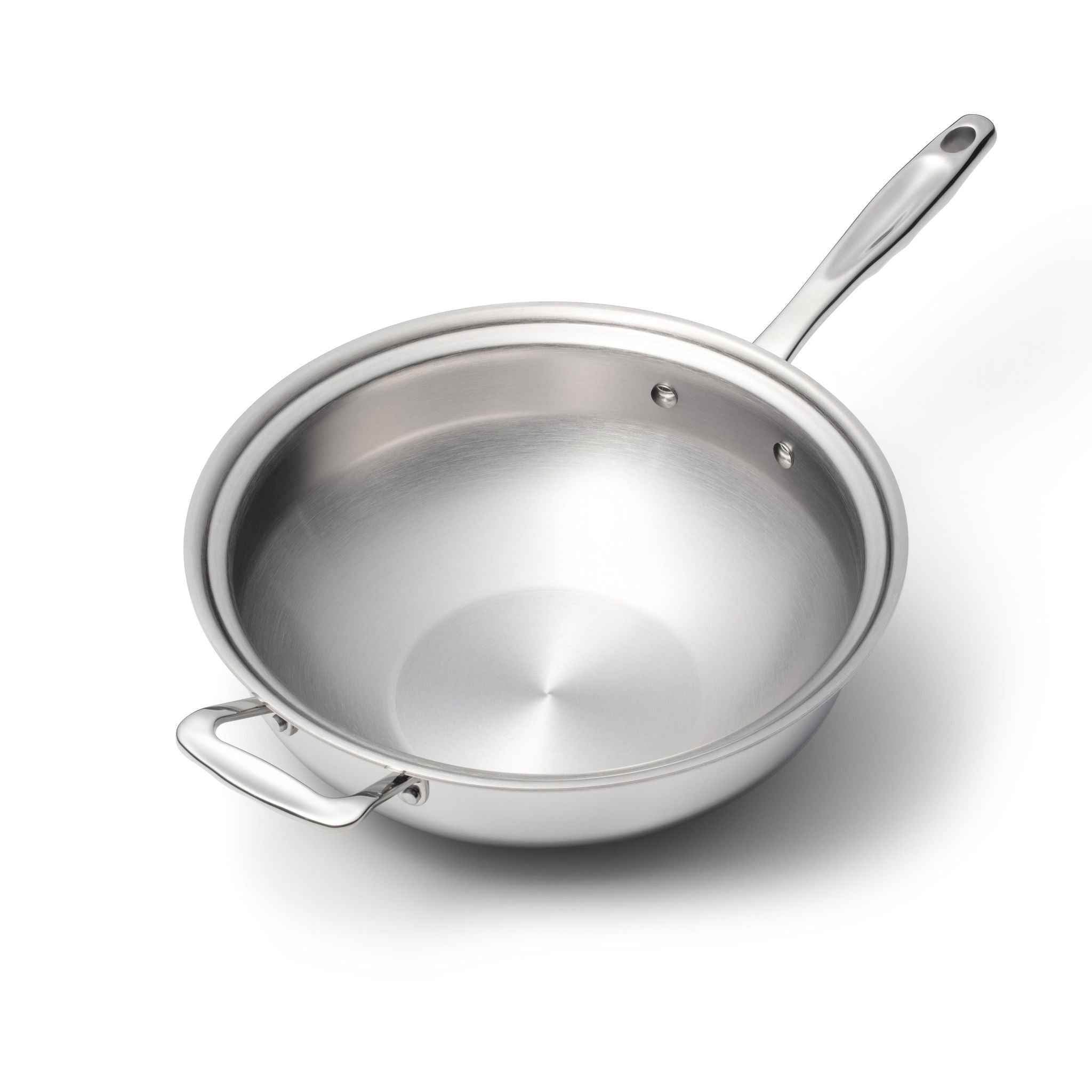 5 Quart Stainless Steel Wok for Versatile Cooking - Flowly Home