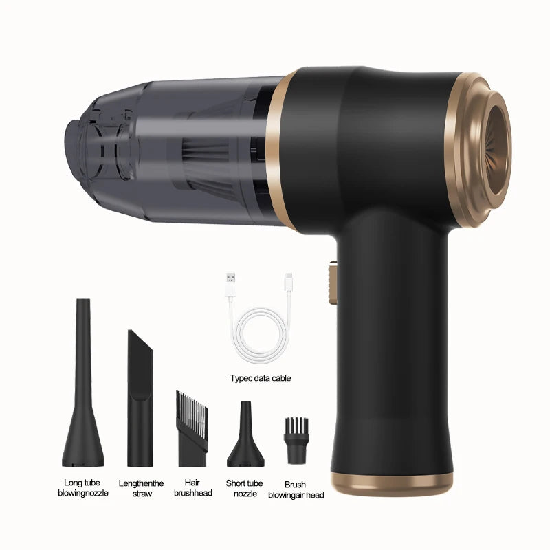 Wireless Car Vacuum Cleaner – Portable High Power Home Appliance for Cleaning Bedroom Carpets and More