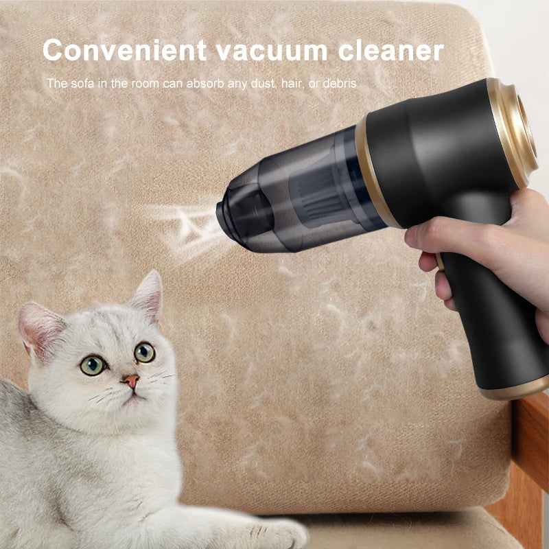 Wireless Car Vacuum Cleaner – Portable High Power Home Appliance for Cleaning Bedroom Carpets and More