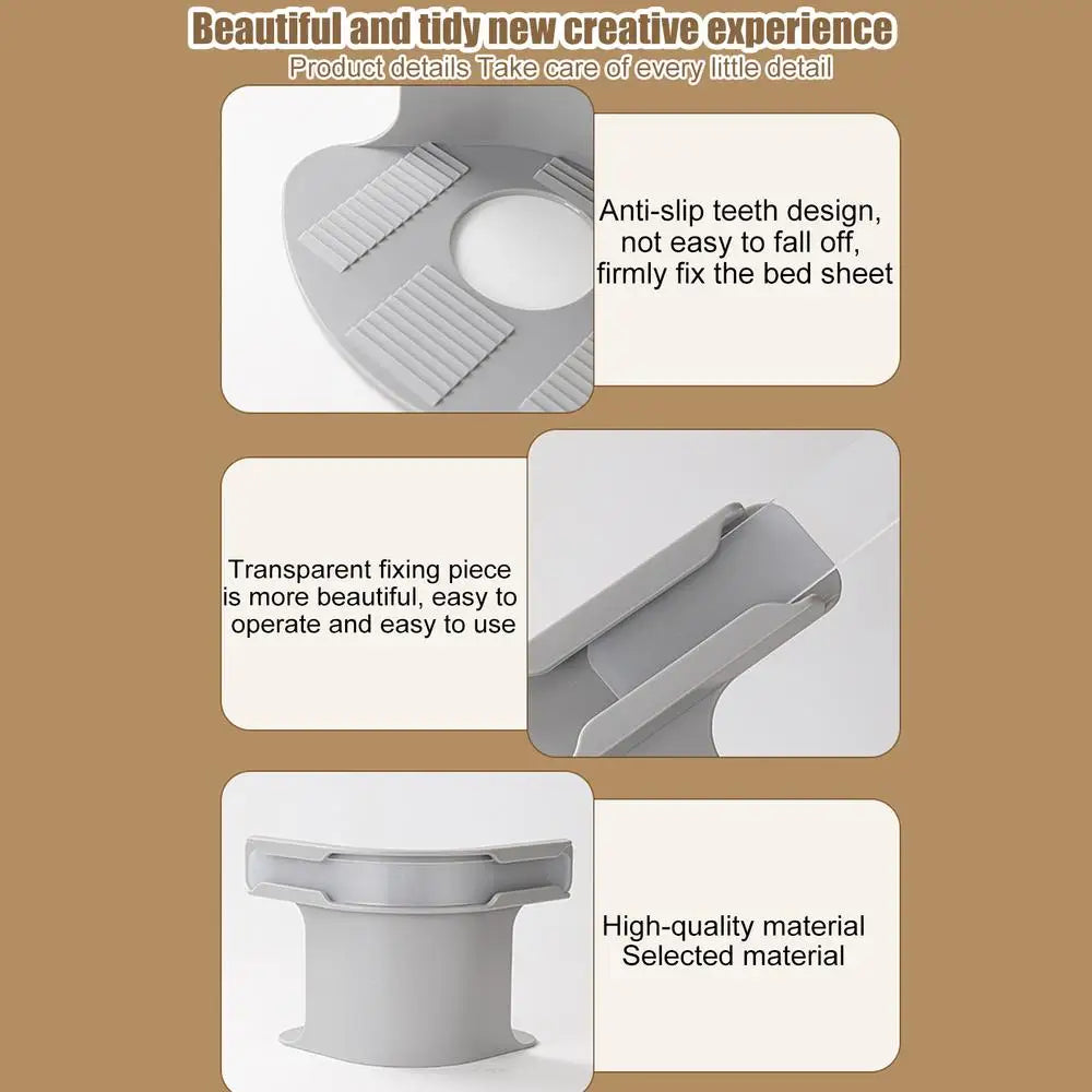 4pcs Heavy Duty Bed Sheet Clips - Durable and Reliable Corner Tighteners for Perfectly Fitted Bedsheets