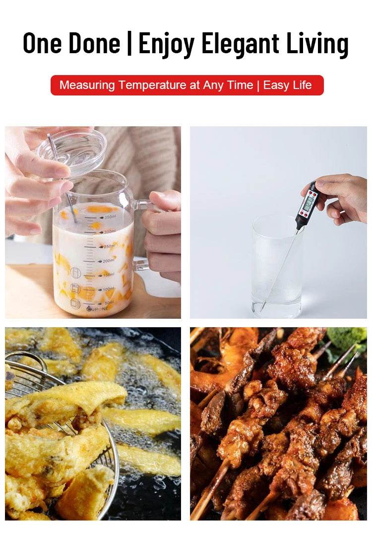 Food Baking Digital Kitchen Thermometer Electronic Probe BBQ Temperature Measuring Pen - Flowly Home