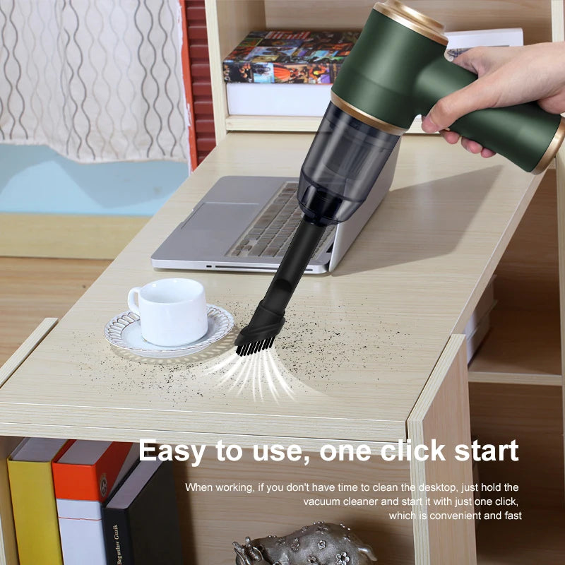 Wireless Car Vacuum Cleaner – Portable High Power Home Appliance for Cleaning Bedroom Carpets and More