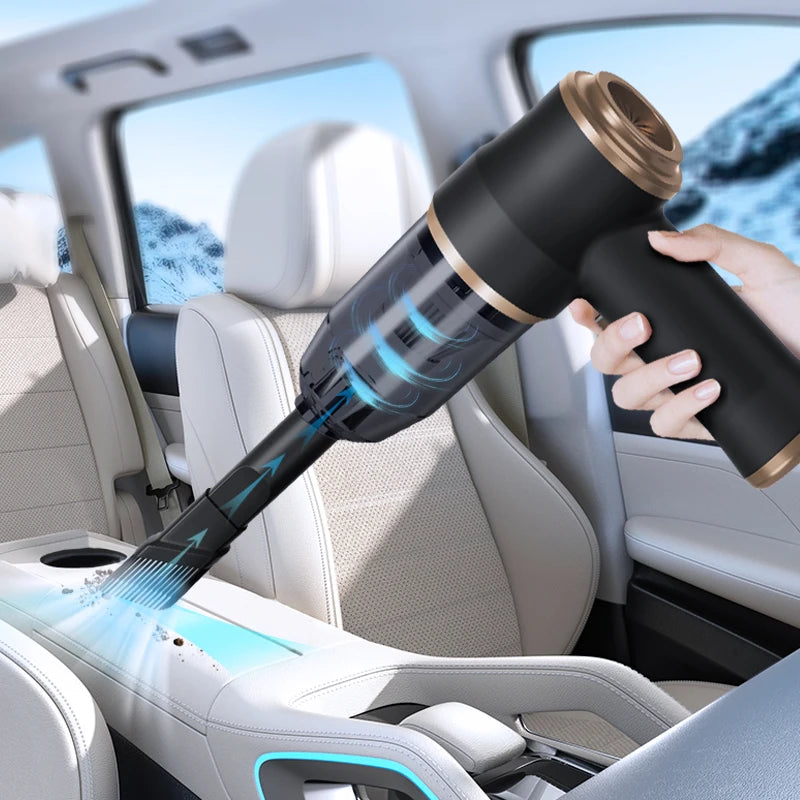 Wireless Car Vacuum Cleaner – Portable High Power Home Appliance for Cleaning Bedroom Carpets and More