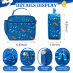 Mexs Kids Insulated Lunch Bag Reusable Lunch Box Portable Cooler for School Boys and Girls - Flowly Home