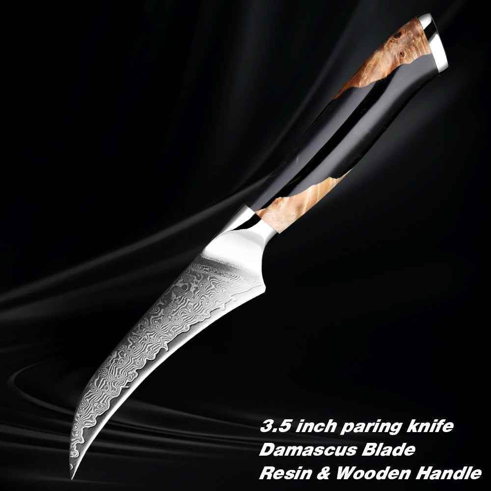 Damascus Steel Chef Knife - Professional Kitchen Knife for Chefs - Flowly Home