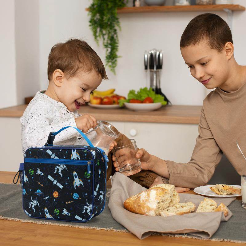 Mexs Kids Insulated Lunch Bag Reusable Lunch Box Portable Cooler for School Boys and Girls - Flowly Home
