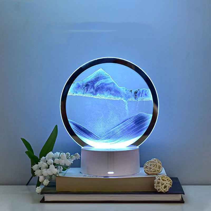 Creative 3D Quicksand Table Lamp for Bedside Decor