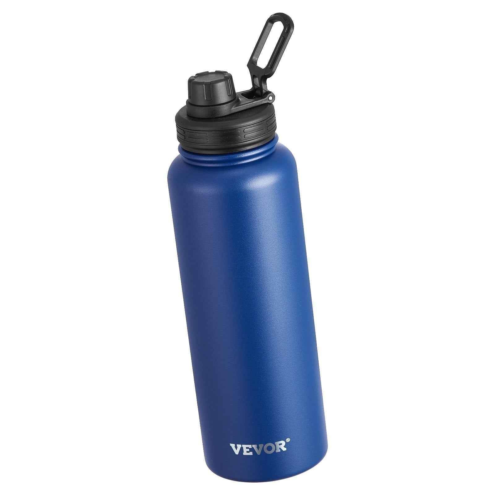 40 Oz Insulated Stainless Steel Water Bottle with Wide Mouth Lid Blue - Flowly Home