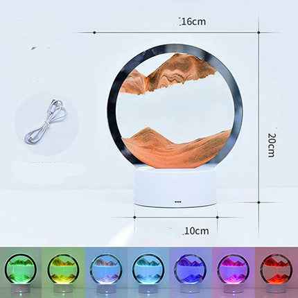 Creative 3D Quicksand Table Lamp for Bedside Decor