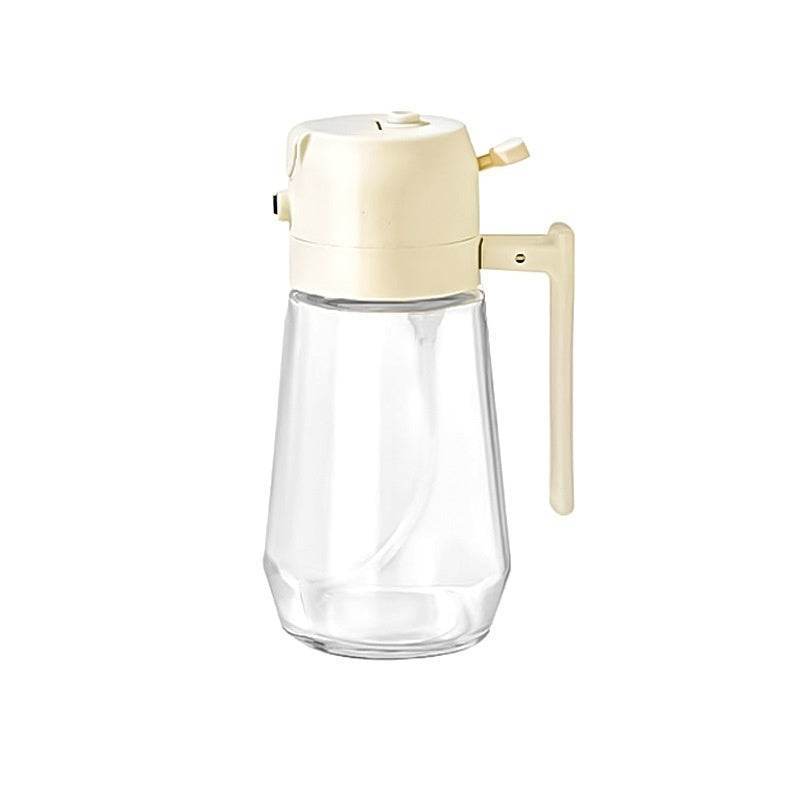 470ML Olive Oil Sprayer Dispenser For Cooking BBQ 2 In 1 Glass Oil Vinegar Soy Sauce Spray Kitchen Oil Bottle For Air Fryer - Flowly Home