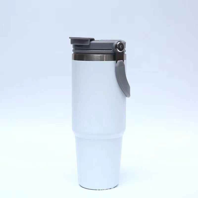 Handheld Stainless Steel Insulated Cup - Dual Drink 304 Design - Flowly Home