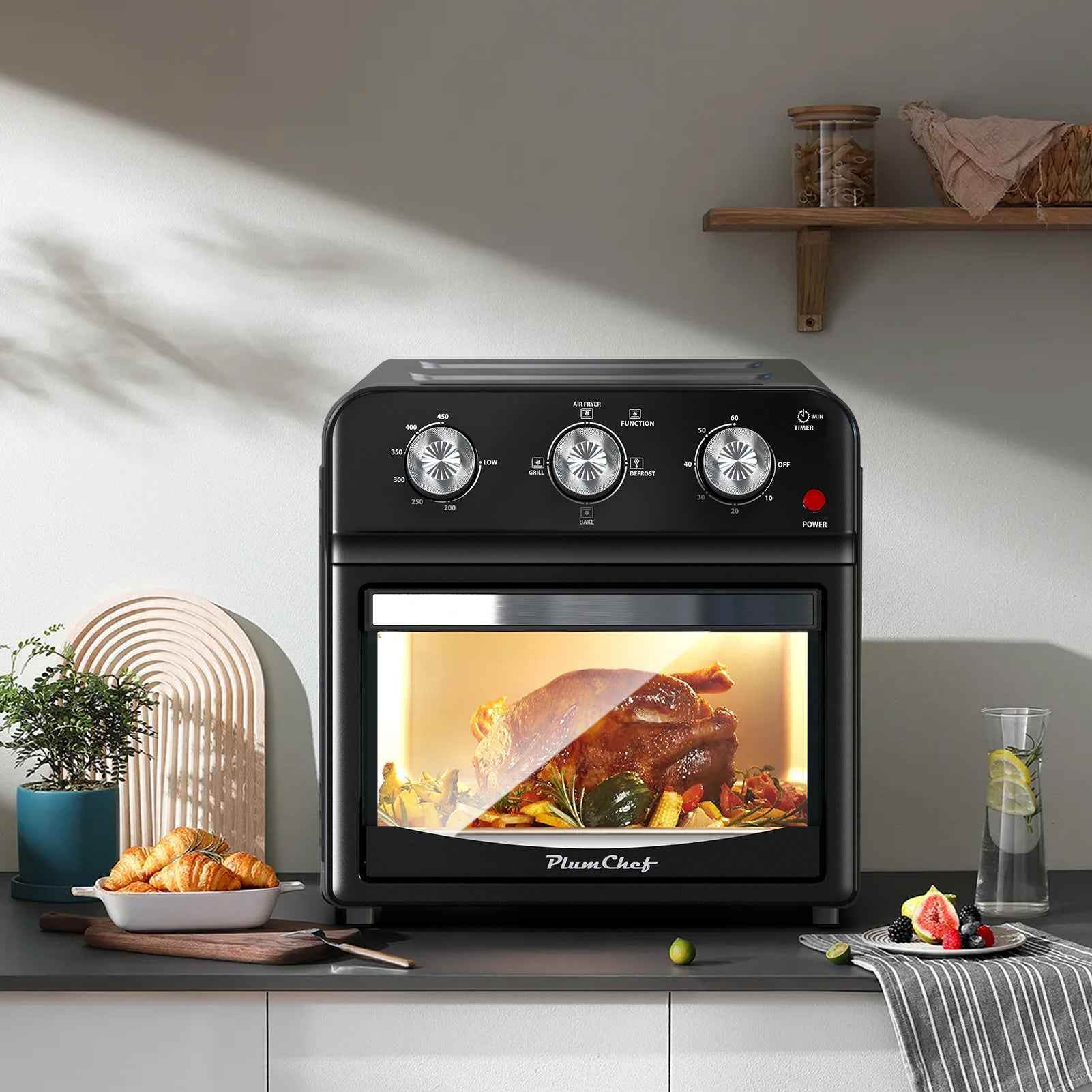 12.5 Qt Air Fryer - Versatile Multi-Function Cooking Grill for Air Frying, Baking, and Presets - Flowly Home
