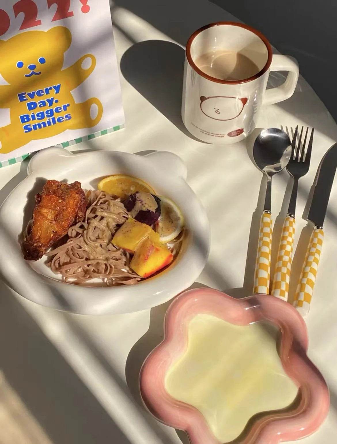 6-Pack Modern Checkered Flatware Set - $4 Each - Flowly Home