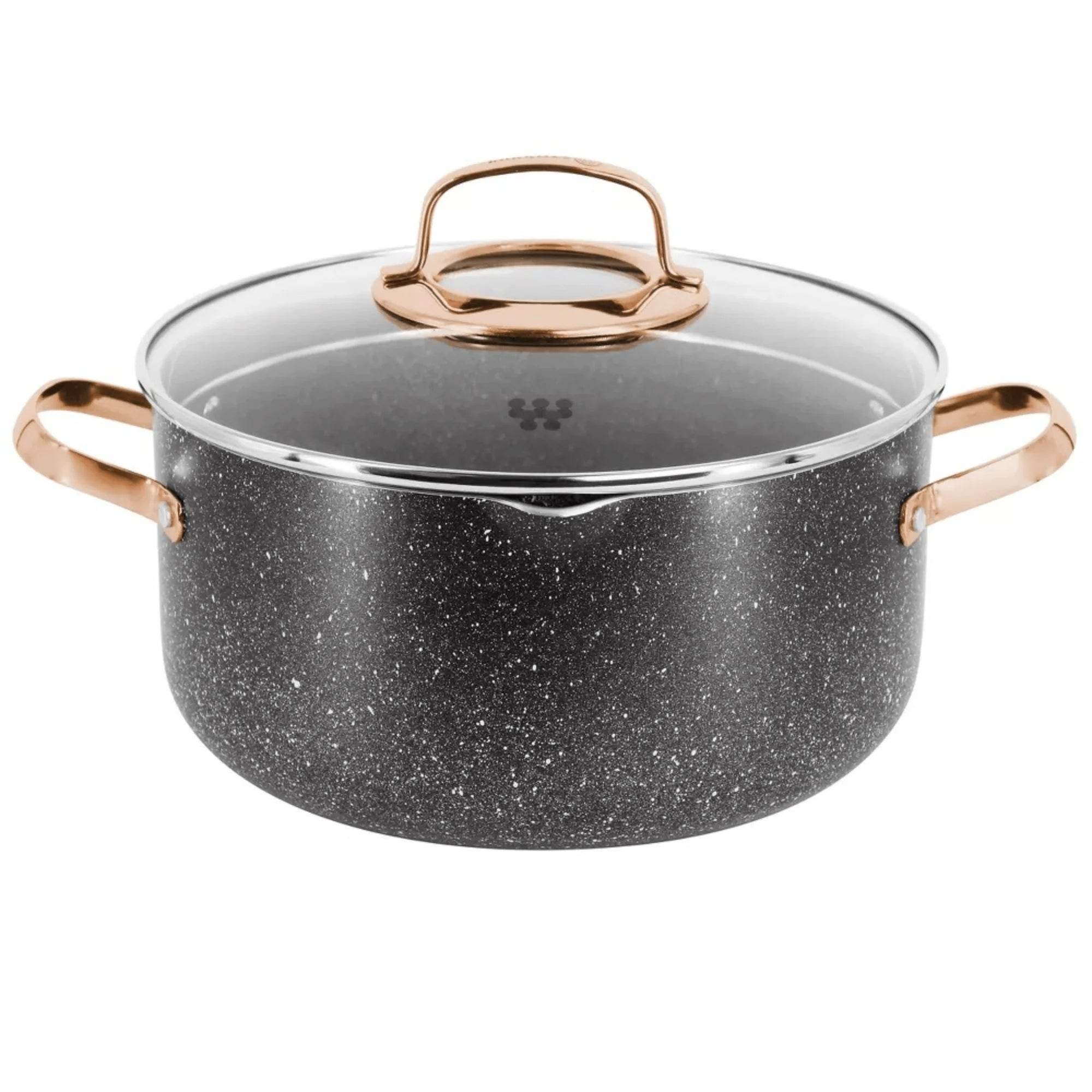 Korkmaz Galaksi Cookware Set - 7 Piece Non Stick Aluminum Cookware Set - Flowly Home