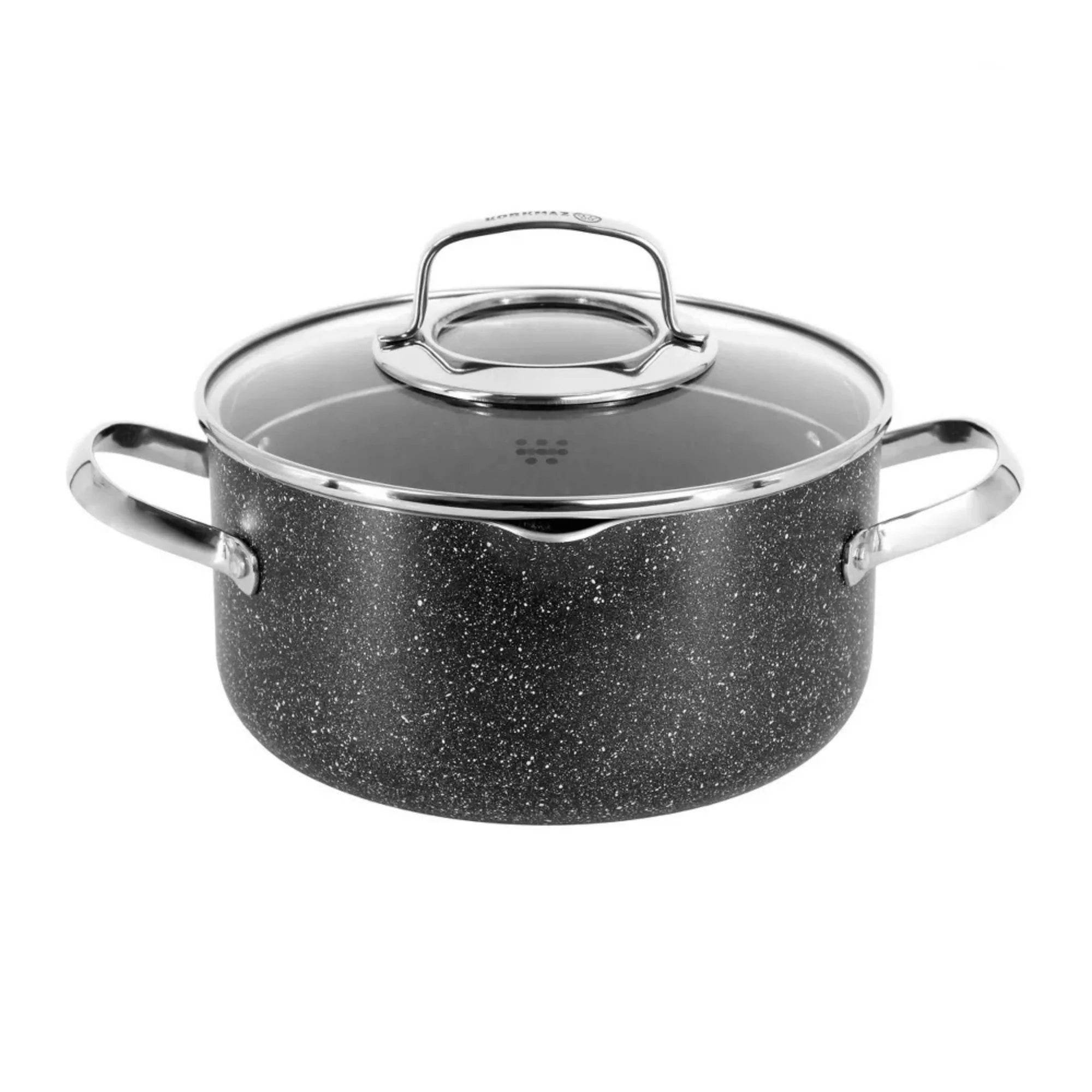 Korkmaz Galaksi Cookware Set - 7 Piece Non Stick Aluminum Cookware Set - Flowly Home