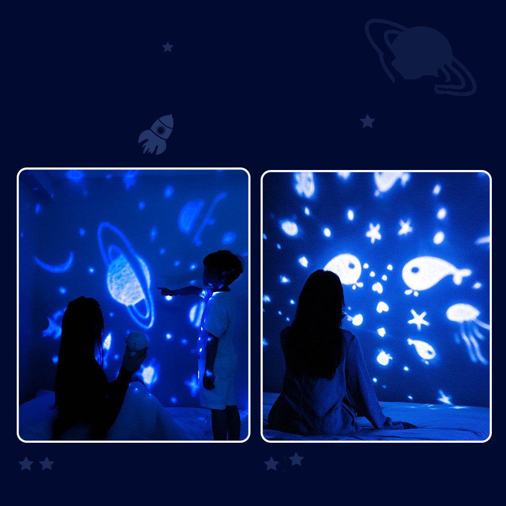 Galaxy Star Projector Astronaut Lamp - Starry Sky Night Light Gift for Kids and Babies - Flowly Home