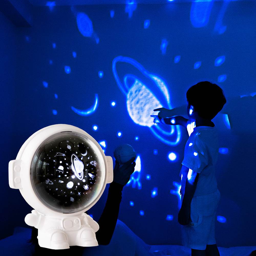Galaxy Star Projector Astronaut Lamp - Starry Sky Night Light Gift for Kids and Babies - Flowly Home