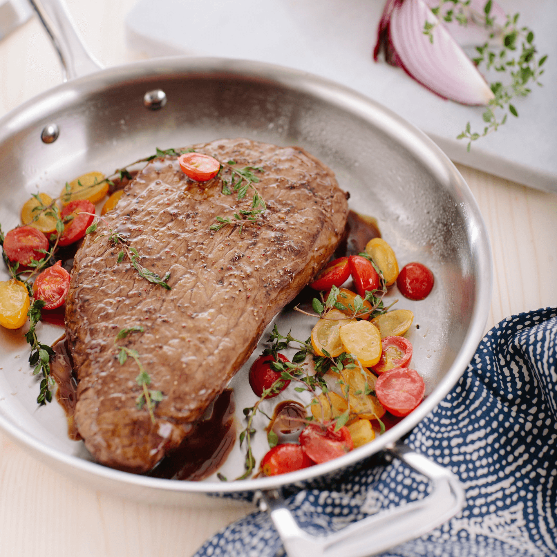 11.5 Inch Stainless Steel Fry Pan for Perfect Cooking - Flowly Home